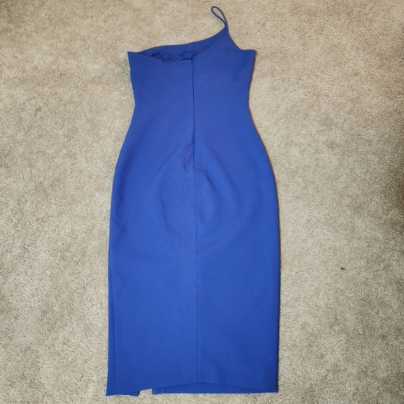 NWT Likely Vibrant Blue One-Shoulder Cassidy Dress 2 - Picture 5 of 8